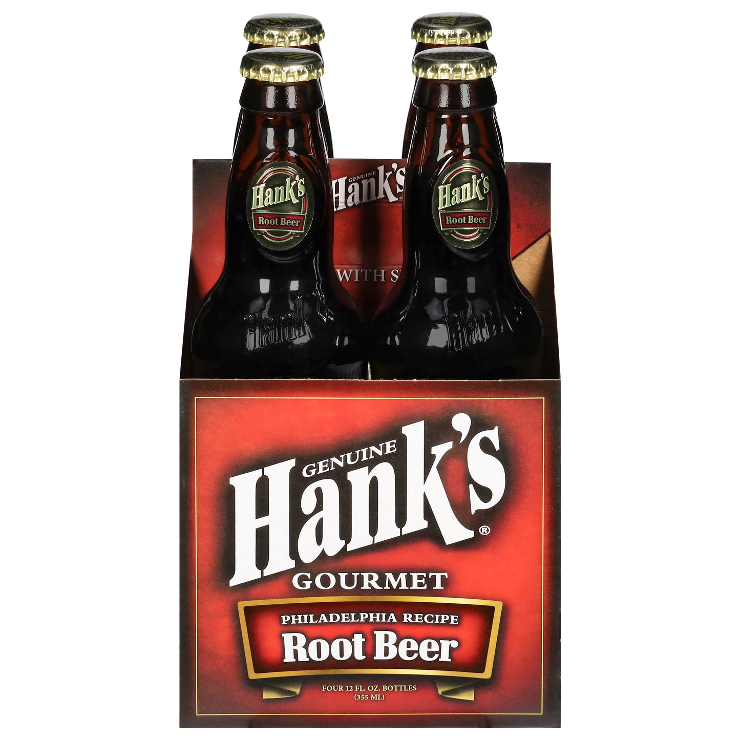 Hank's Gourmet Philadelphia Recipe Root Beer 4 - 12 fl oz Bottles