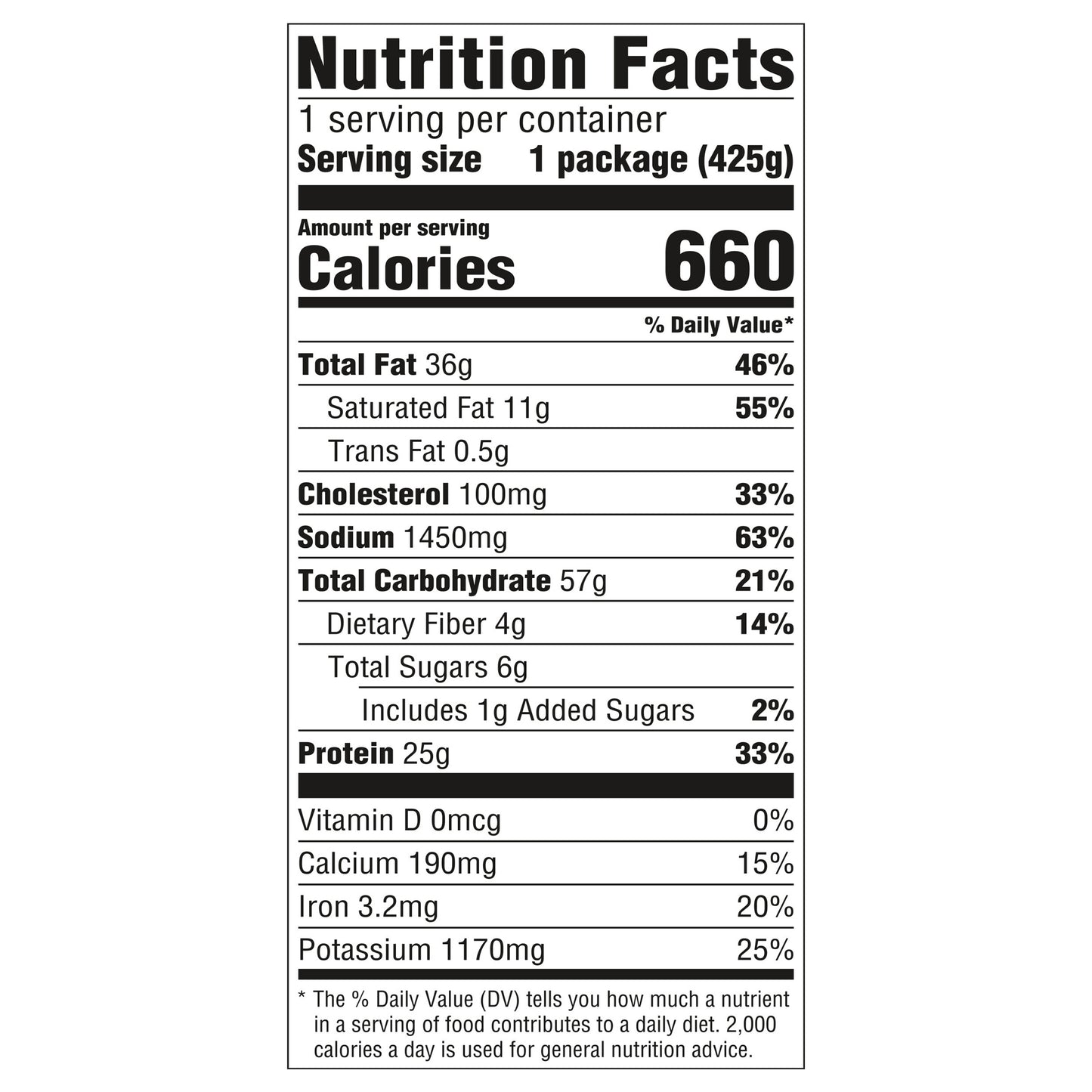 Hungry-Man Combos, Fried Chicken and Salisbury Steak, Frozen Meal, 15 oz.