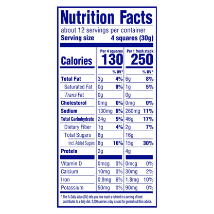 Honey Maid Fresh Stacks Graham Crackers, 1 Box of 6 Stacks