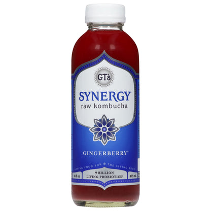GT's Synergy Raw Gingerberry Kombucha 16 fl oz