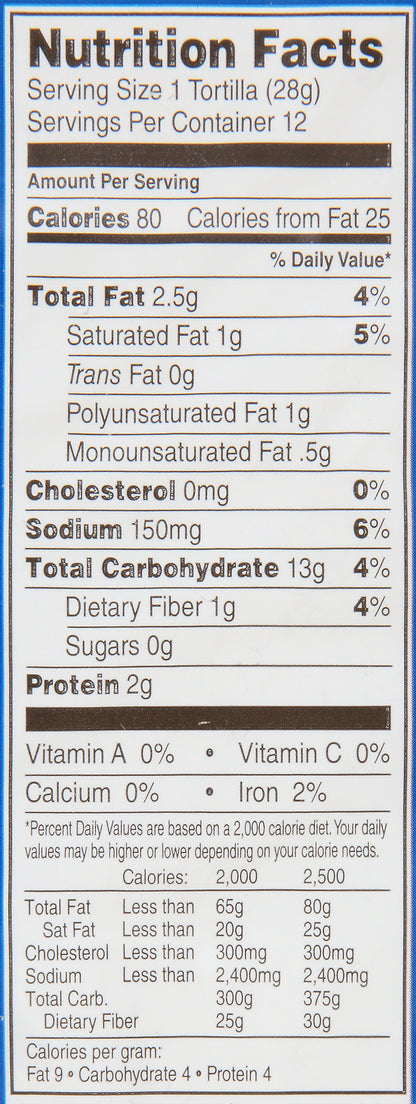 Chi-Chi's® Flour Taco Style Tortillas 12 ct Bag