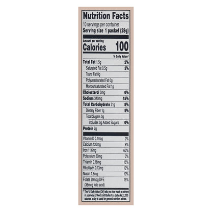Quaker Butter Flavor Instant Grits 10 - 0.98 Packets