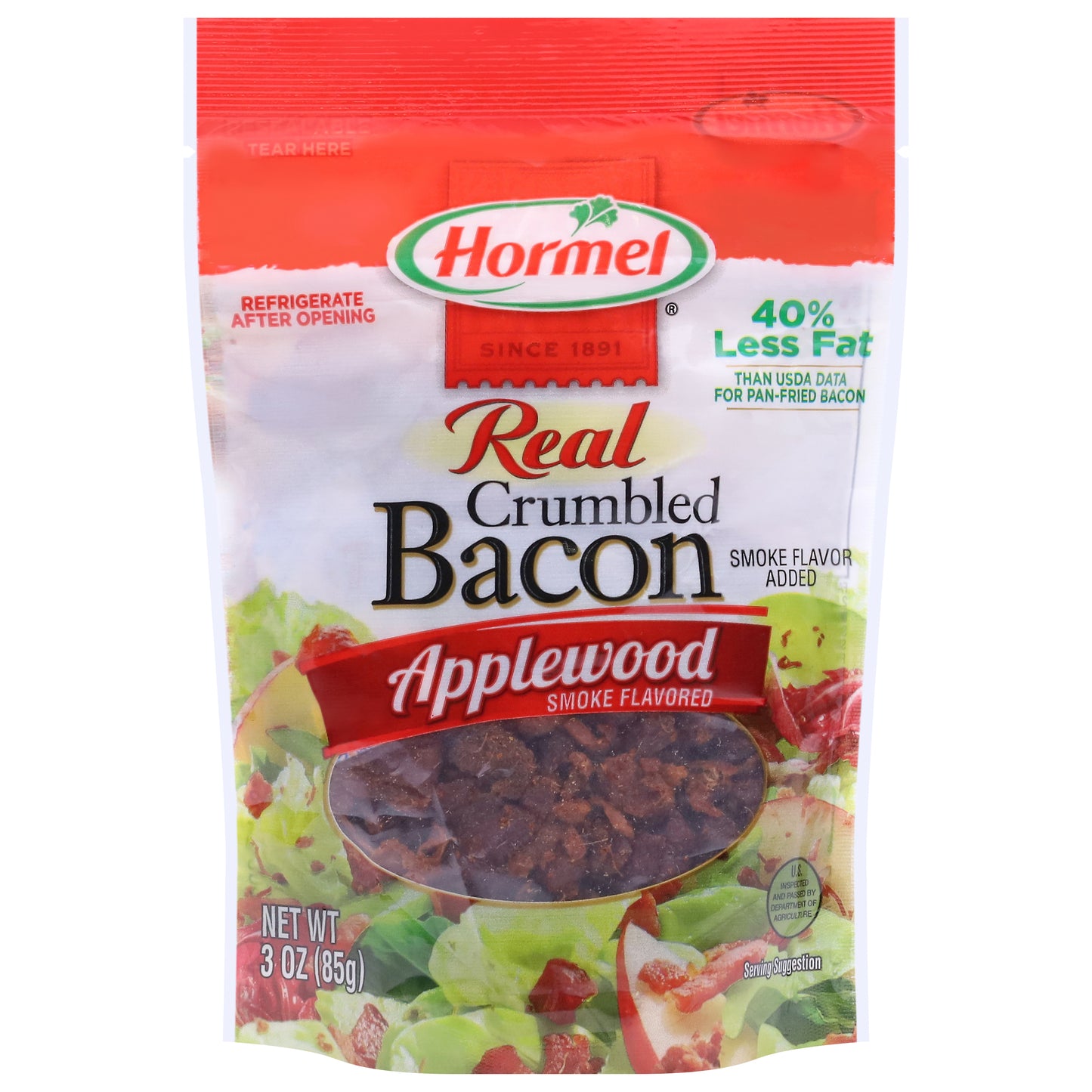 Hormel Real Crumbled Applewood Smoke Flavored Bacon 3 oz