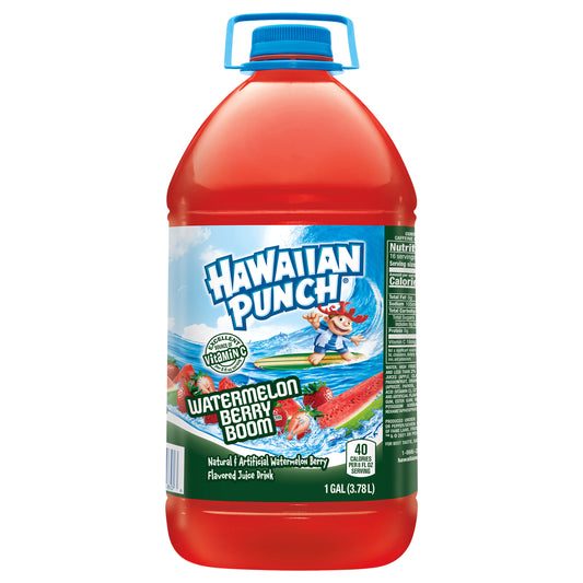 Hawaiian Punch Watermelon Berry Boom Juice Drink, 1 gal bottle