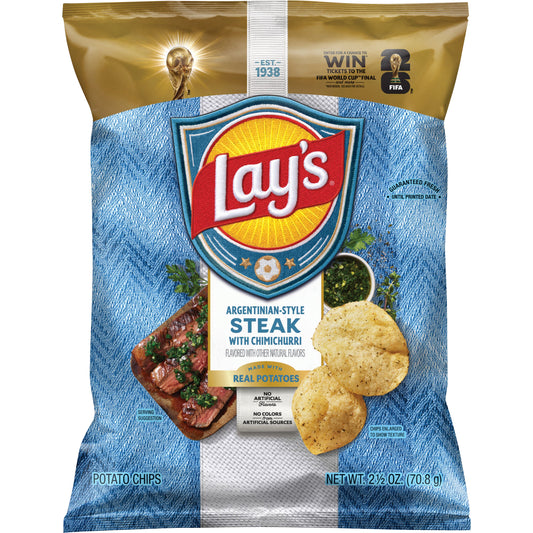 Lay's Potato Chips Argentinian Style Steak With Chimichurri, 2 1/2 Oz