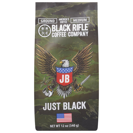 Black Rifle Coffee Company Ground Medium Just Black Coffee 12 oz