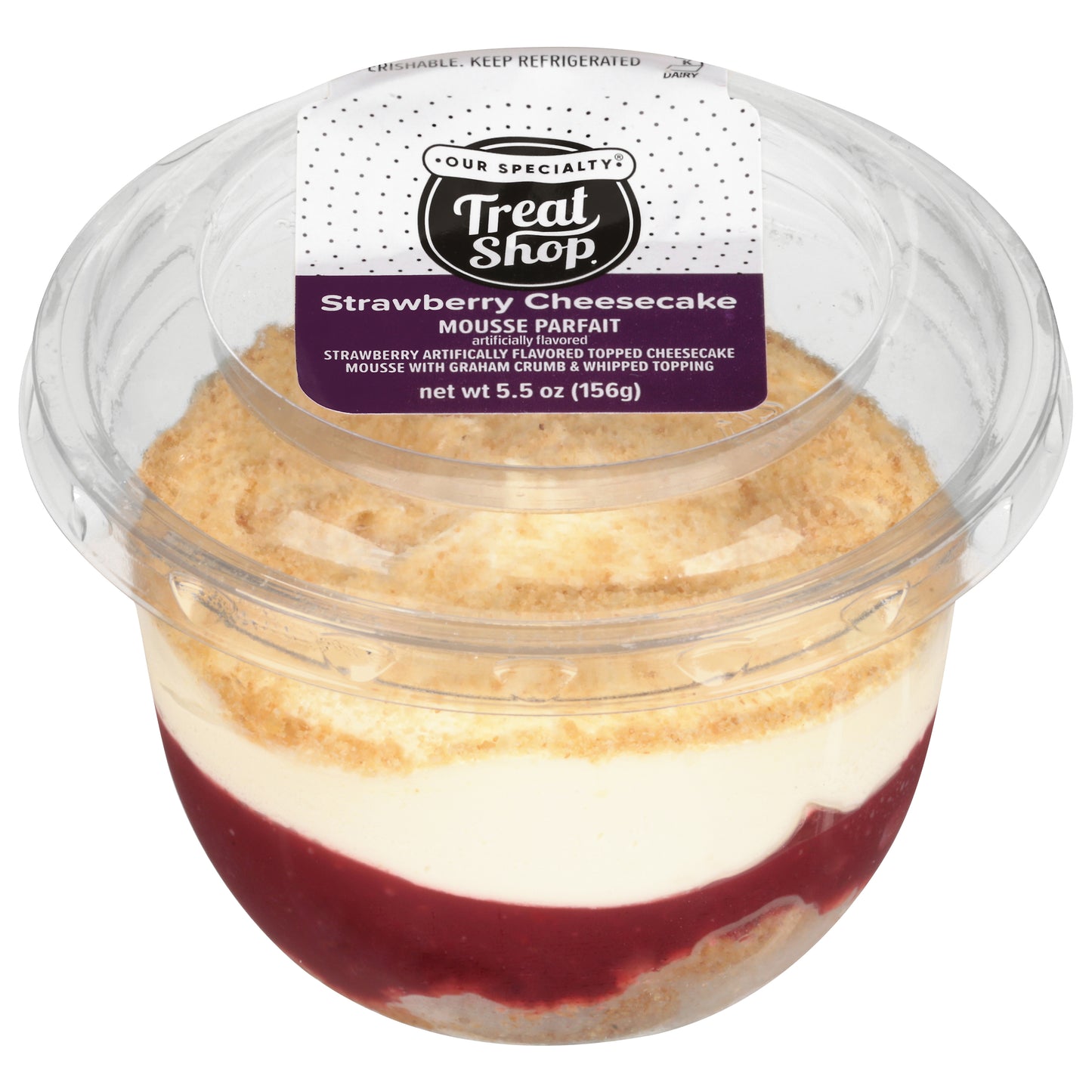 Our Specialty Treat Shop Strawberry Cheesecake Mousse Parfait 5.5 oz