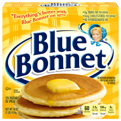 Blue Bonnet Vegetable Oil Spread, 16 OZ (4 Sticks)