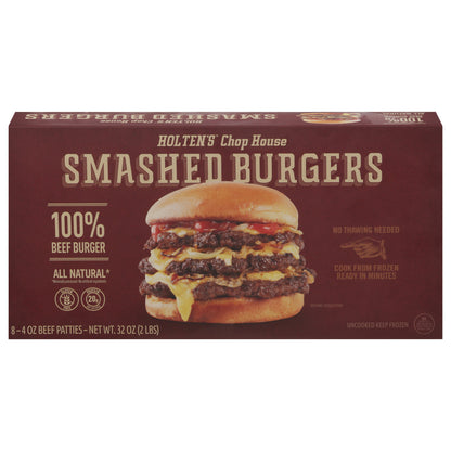 Holten's Chop House Smashed Beef Burger 8 ea