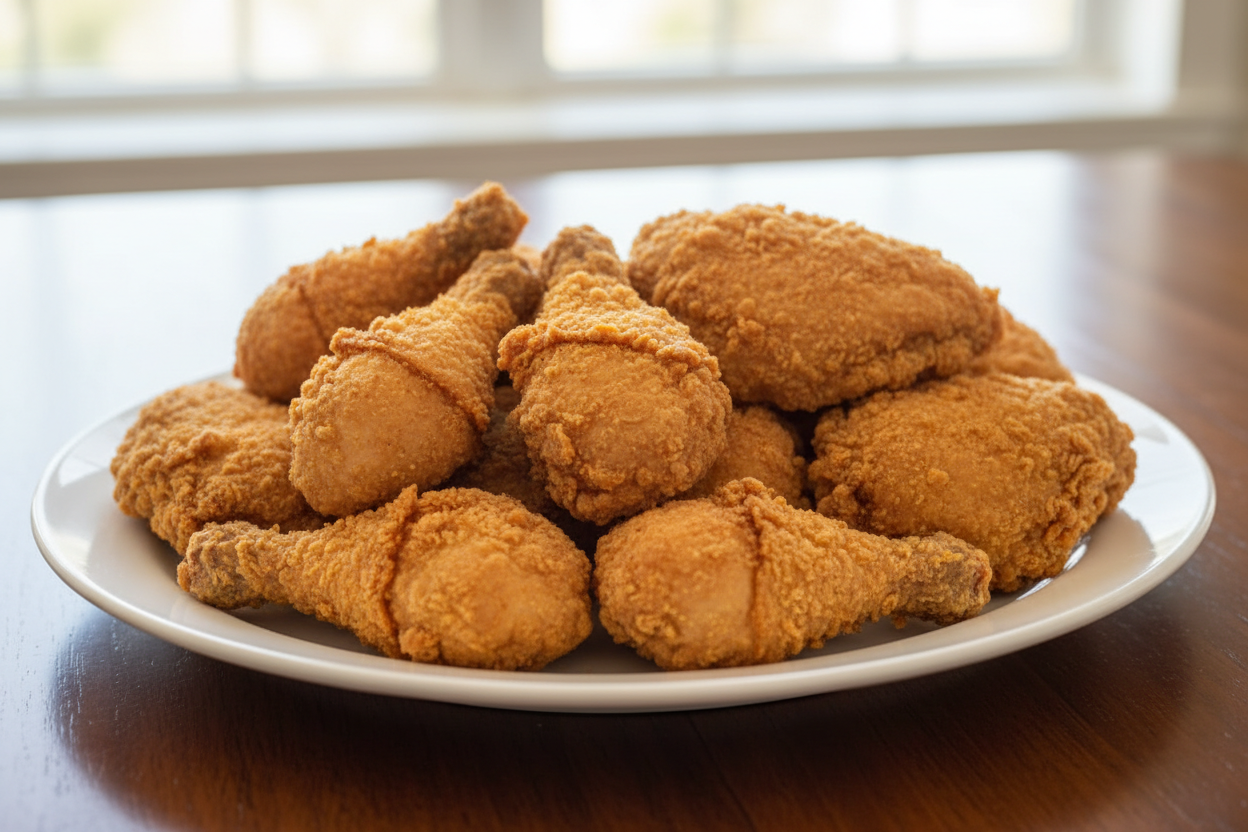 FRIED CHICKEN MIXED 12 PC WITH ROLLS
